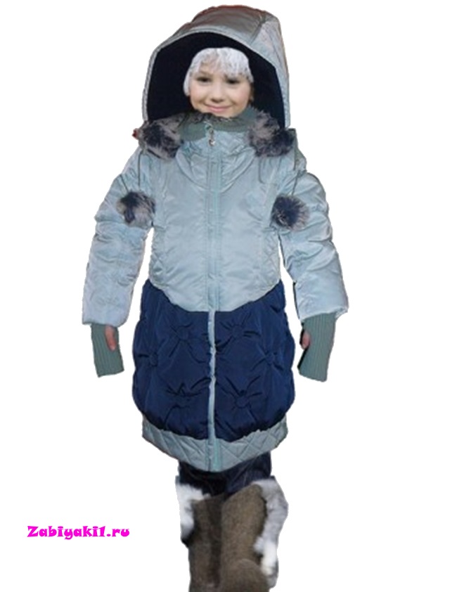Купить пальто с муфтой для девочки от Orby - купить в интернет-магазине Забияки, арт.2204