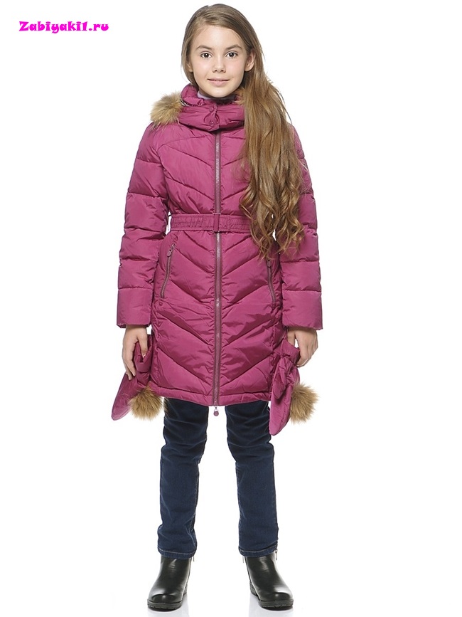 Купить пальто с варежками для девочки от Snowimage в интернет-магазине Забияки, арт.V713